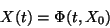 \begin{displaymath}
X(t)=\Phi(t,X_0)
\end{displaymath}