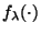 $f_\lambda (\cdot)$