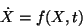 \begin{displaymath}
\dot{X}=f(X,t)
\end{displaymath}