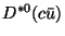 $D^{*+}(c \bar d)$