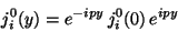\begin{displaymath}
j_{i}^{0}(y) = e^{-ipy} j_{i}^{0}(0) e^{ipy}
\end{displaymath}