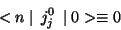 \begin{displaymath}
<n\mid j_{j}^{0} \mid 0> \equiv 0
\end{displaymath}