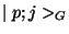 $\mid p;j>_{G}$