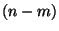 $(n-m)$
