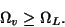 \begin{displaymath}
\Omega _v\geq \Omega _L.
\end{displaymath}